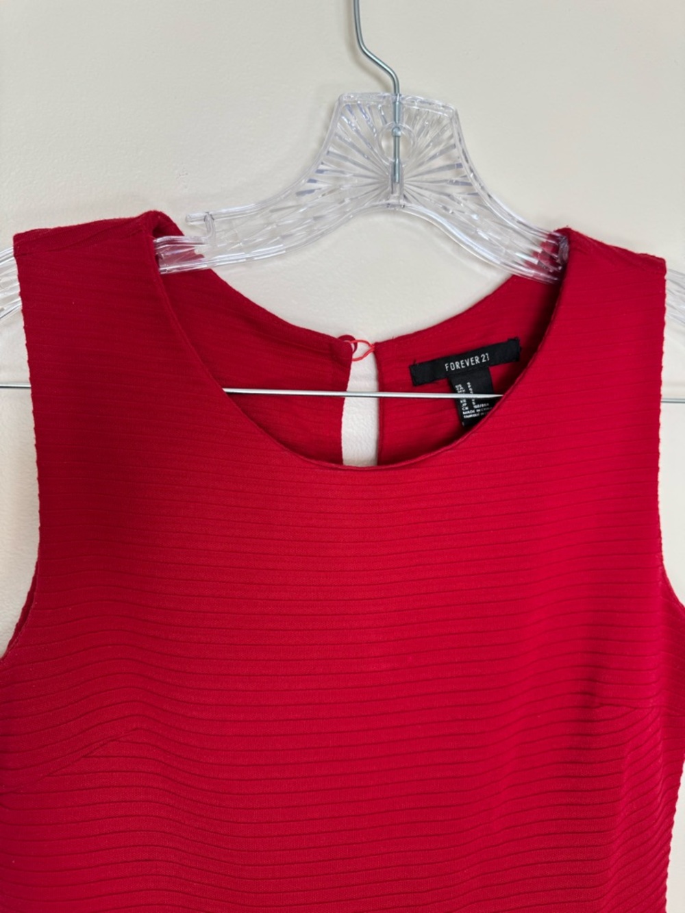 Forever 21 Red Ribbed Tank Top - Picture 3 of 8